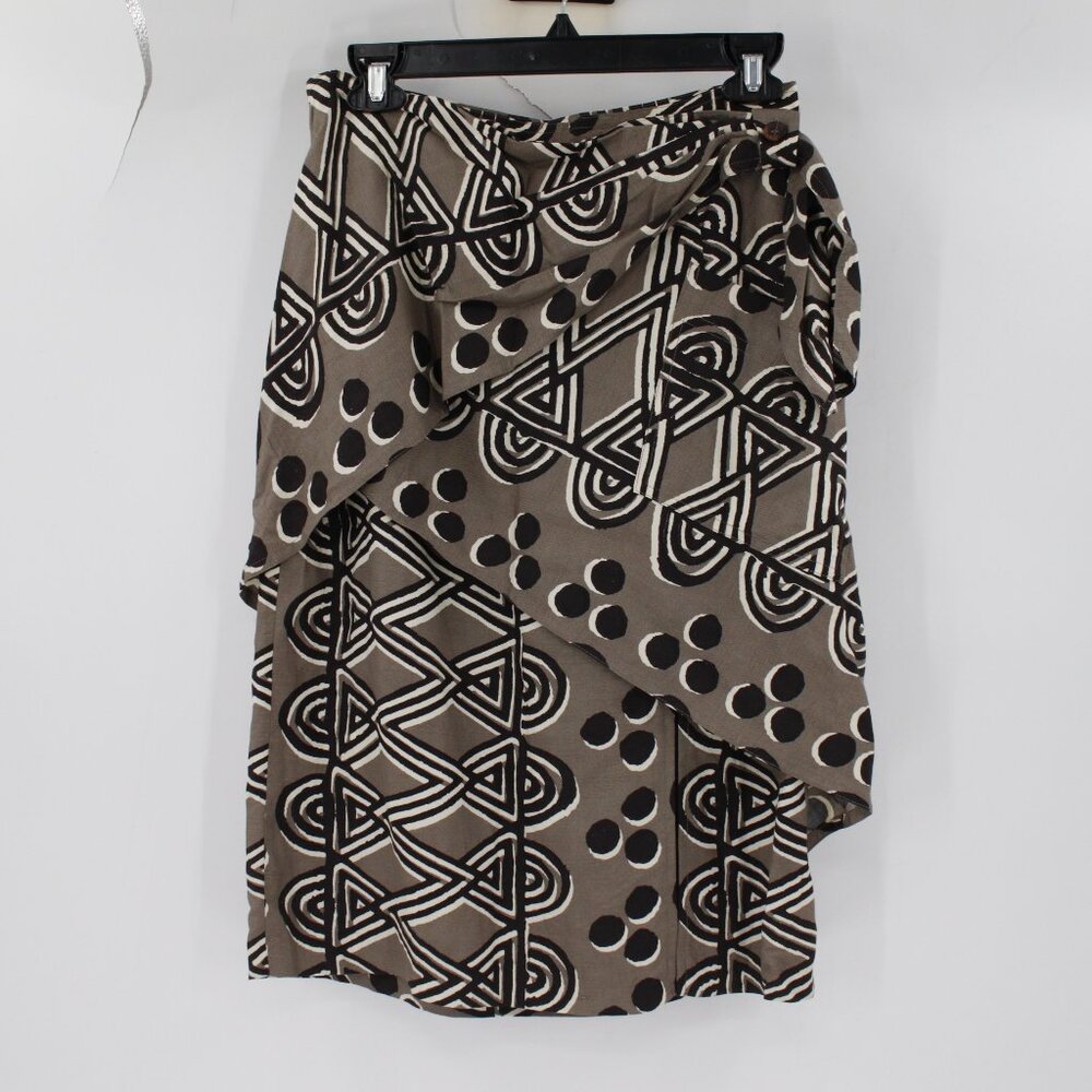 Antrhopologie Maeve skirt women's 2 Edessa Printed Skirt Maeve linen‎ blend wrap